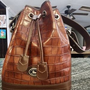 Dooney & Bourke Brown Bucket Bag